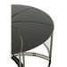 Set Van zes tafels tornado zwart metaal/mdf/glas-Bijzettafels-J-Line