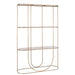 Shelf 3 Planks+Curve Deco Metal Gold-Vakkenkasten-J-Line