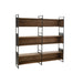 Shelf Rustik Recycled Hout | Metaal Zwart | Natuurlijk Large-Vakkenkasten-J-Line