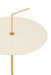 Side Table Disk Metal White/Gold-Bijzettafels-J-Line