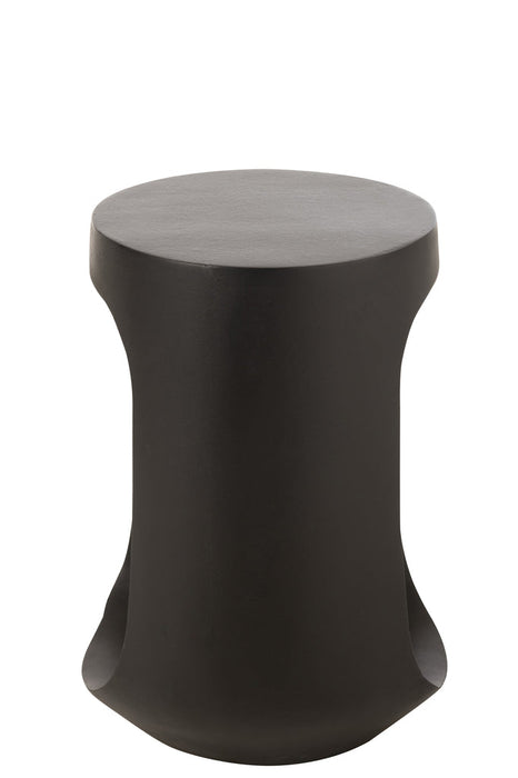 Side Table Pod Mango Wood Black-Bijzettafels-J-Line