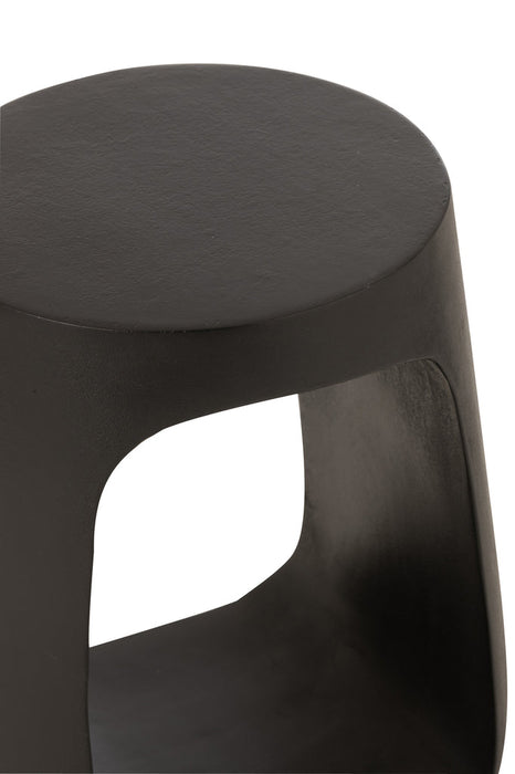 Side Table Pod Mango Wood Black-Bijzettafels-J-Line