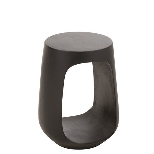 Side Table Pod Mango Wood Black-Bijzettafels-J-Line