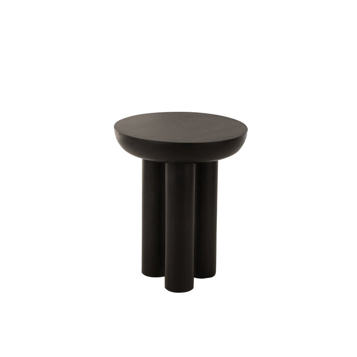 Side Table Trio Mango Wood Black-Bijzettafels-J-Line