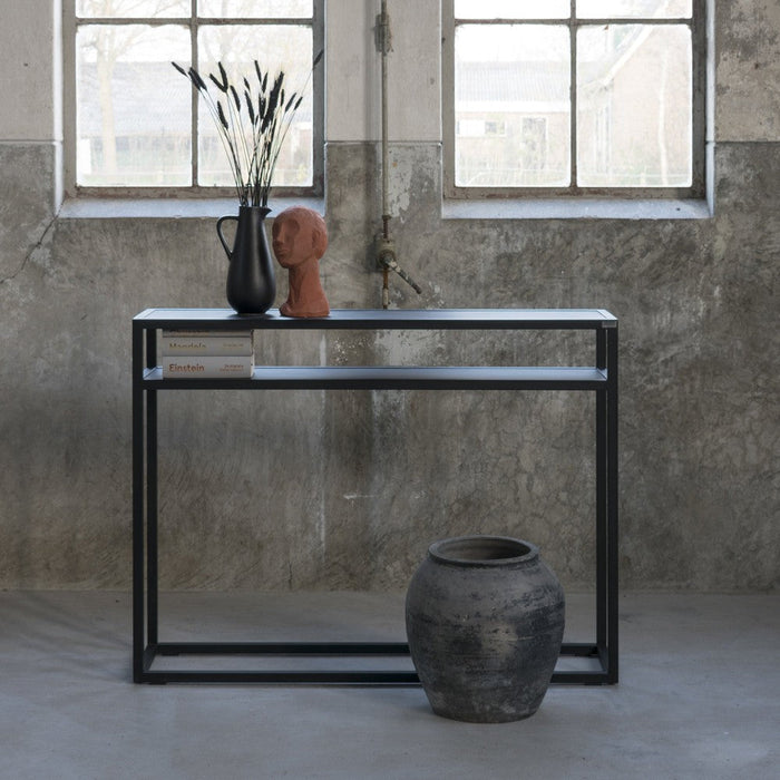 Side table DANIËL 120 Staal Zwart 120x30x90cm Spinder Design-Bijzettafels-Spinder