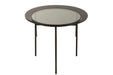 Sidetable 2 Level Metal/Glass Black Large-Bijzettafels-J-Line