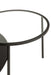 Sidetable 2 Level Metal/Glass Black Large-Bijzettafels-J-Line