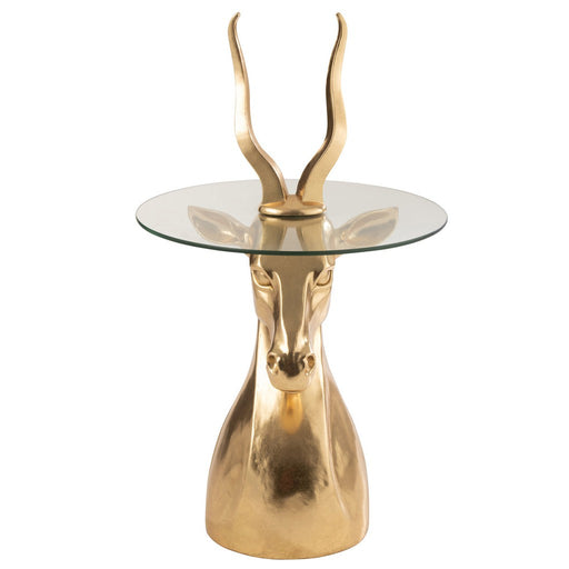 Sidetable Antelope Resin/Glass Gold-Bijzettafels-J-Line