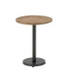 Sidetable Bar Round Metal/Wood Brown-Bijzettafels-J-Line