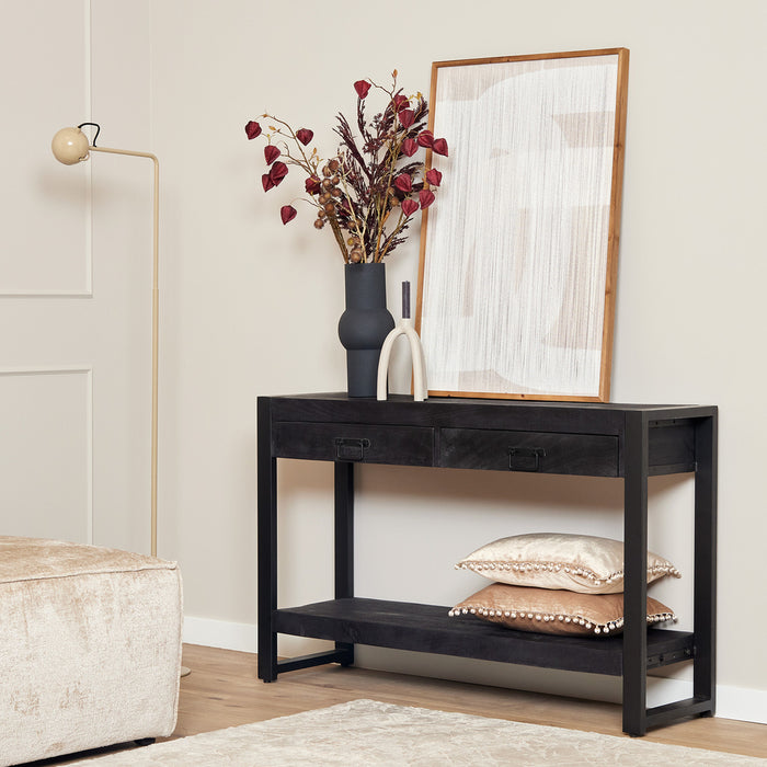 Sidetable Boaz Black | 120 cm-Consoletafels-Starfurn