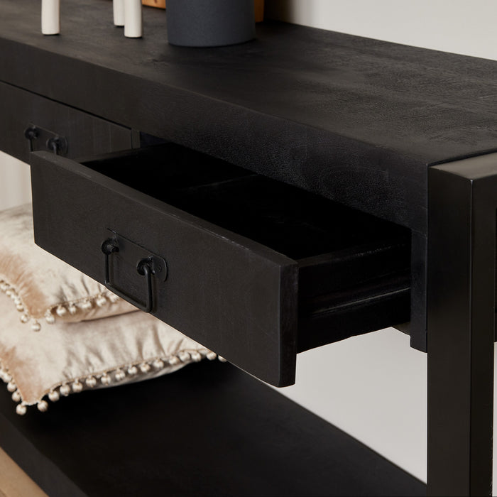 Sidetable Boaz Black | 150 cm-Consoletafels-Starfurn
