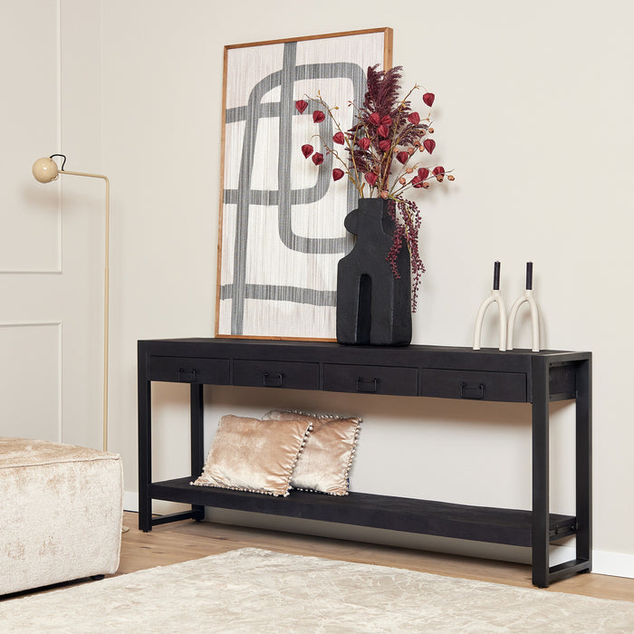 Sidetable Boaz Black | 180 cm-Consoletafels-Starfurn