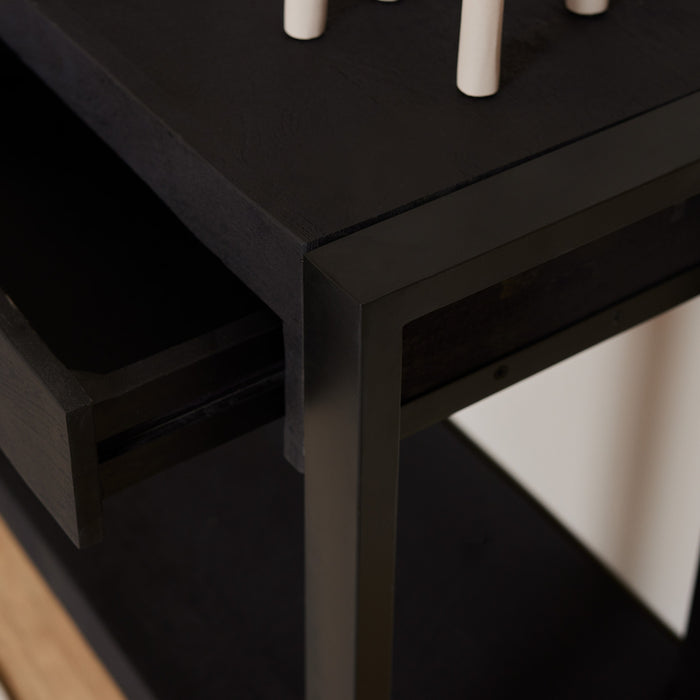 Sidetable Boaz Black | 180 cm-Consoletafels-Starfurn