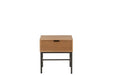 Sidetable On Base Wood/Metal Natural-Bijzettafels-J-Line