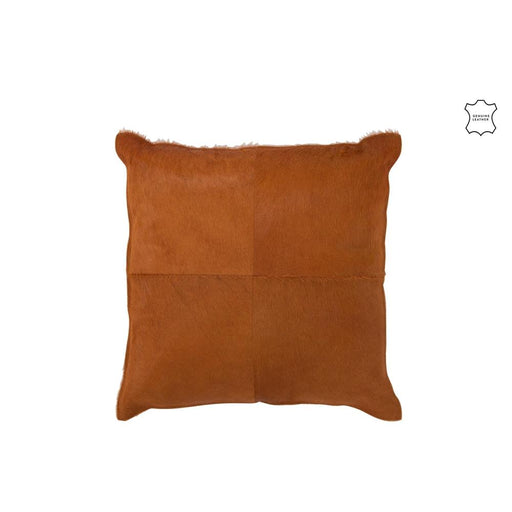 Sierkussen Bruin Leer 45 cm - Leer,polyester-Kussens-J-Line