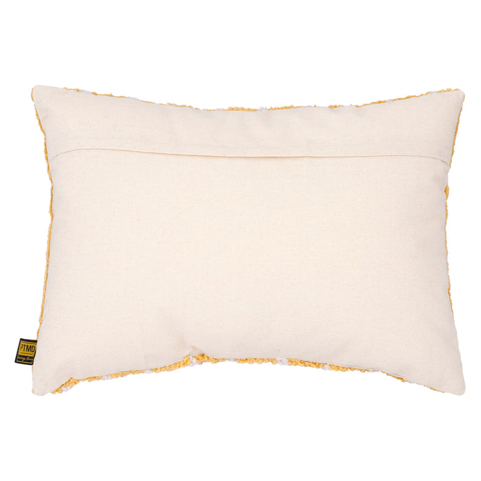 Sierkussen Damera Katoen Geel Embroidery-Kussens-PTMD