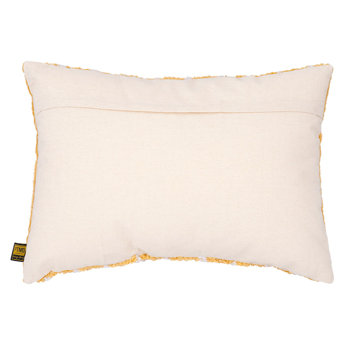Sierkussen Damera Katoen Geel Embroidery-Kussens-PTMD