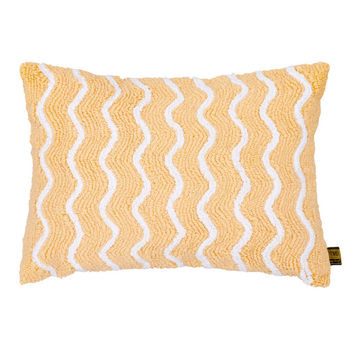 Sierkussen Damera Katoen Geel Embroidery-Kussens-PTMD