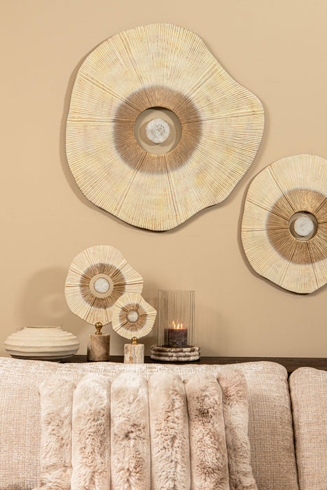 Sierkussen Divvo Bont Beige Vierkant-Kussens-PTMD