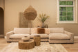 Sierkussen Rexx Bont Beige Rectangle-Kussens-PTMD