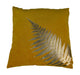 Sierkussen met print - 45x45 - Mosterdgeel/goud - Velvet-Decoratief kussen-HSM Collection