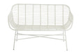 Sitting Bank Celeste Outdoors Met | Rattan Wit-Tuinbanken-J-Line