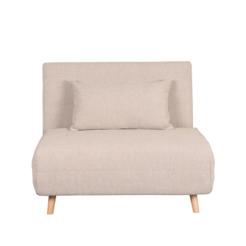 Slaapbank Single Naturel Boucle Single | Naturel Poot-Slaapbanken-LABEL51