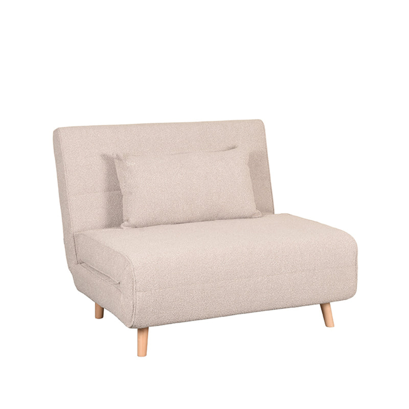 Slaapbank Single Naturel Boucle Single | Naturel Poot-Slaapbanken-LABEL51