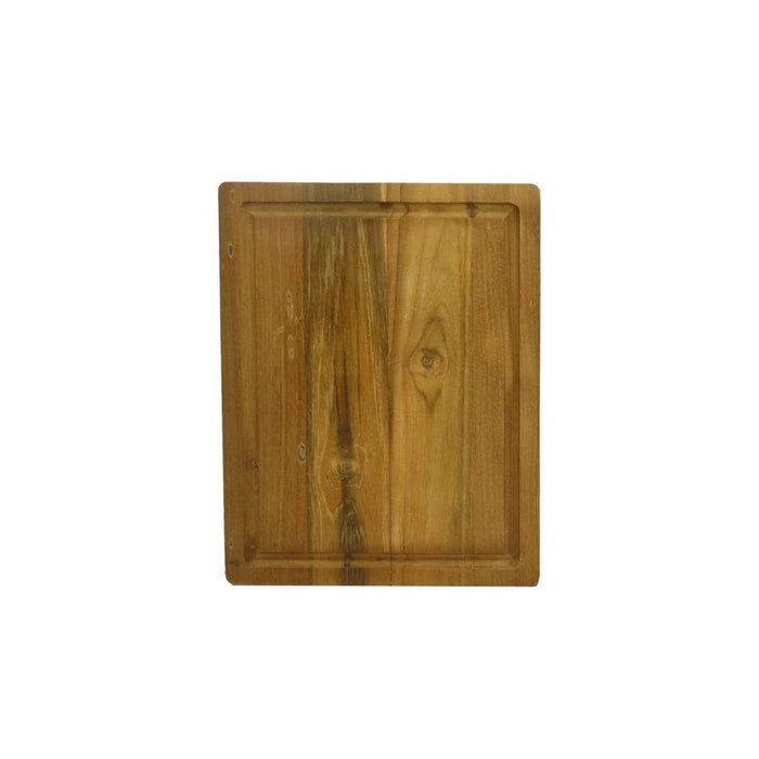 Snijplank naturel met groef - 35x25x3 - Naturel - Oud Teakhout-Keukenaccessoire-HSM Collection