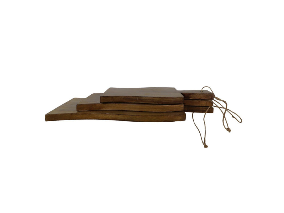 Snijplanken - Naturel - Mangohout - Set van 3-Keukenaccessoire-HSM Collection