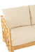 Sofa Elise+Cushion 2 Person Rattan/Textile Natural/White-2-Zitsbanken-J-Line