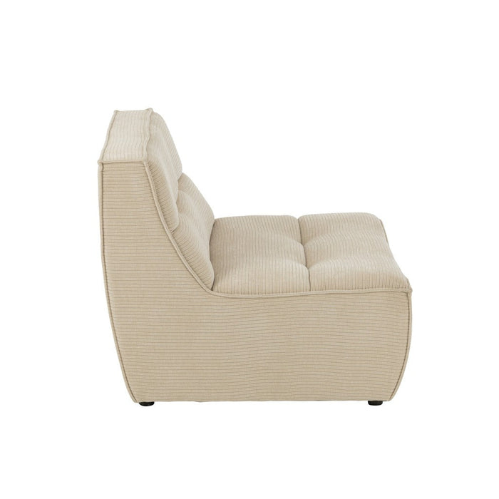 Sofa Grid populierenhout/schuim beige-1-Zitsbanken-J-Line