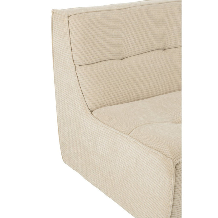 Sofa Grid populierenhout/schuim beige-1-Zitsbanken-J-Line