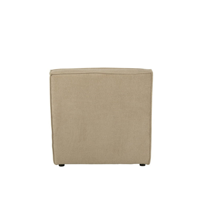 Sofa Grid populierenhout/schuim donker beige-1-Zitsbanken-J-Line