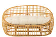 Sofa Lise+Cushion 2 Person Rattan/Textile Natural/White-2-Zitsbanken-J-Line