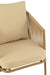 Sofa+Cushions 1Person Metal/Rope Beige-Fauteuils-J-Line