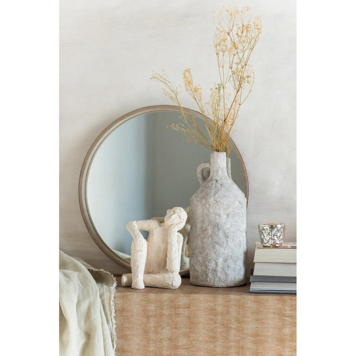 Spiegel Beige Glas Rond 40 cm-Spiegels-J-Line