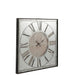 Spiegel Bruin Mdf Vierkant 100 cm 99.5x99.5x6.5 cm-Klokken-J-Line