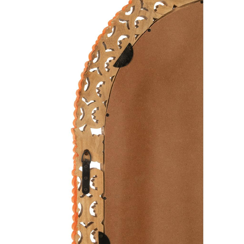 Spiegel Carved Mumbai Mangohout Hout Mix 3x70x160 cm-Spiegels-J-Line