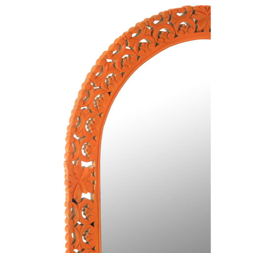 Spiegel Carved Mumbai Mangohout Hout Mix-Spiegels-J-Line