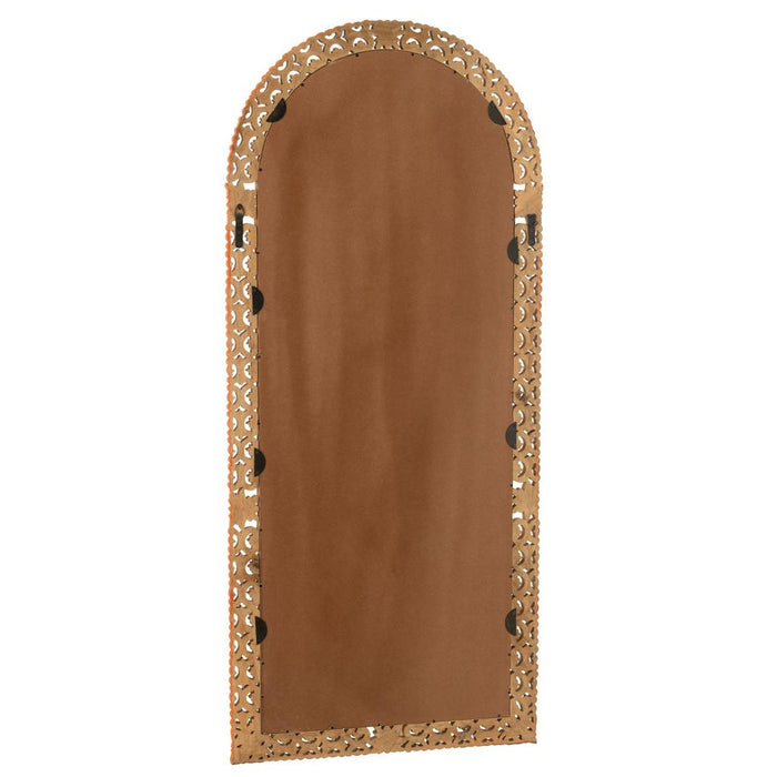 Spiegel Carved Mumbai Mangohout Hout Mix-Spiegels-J-Line