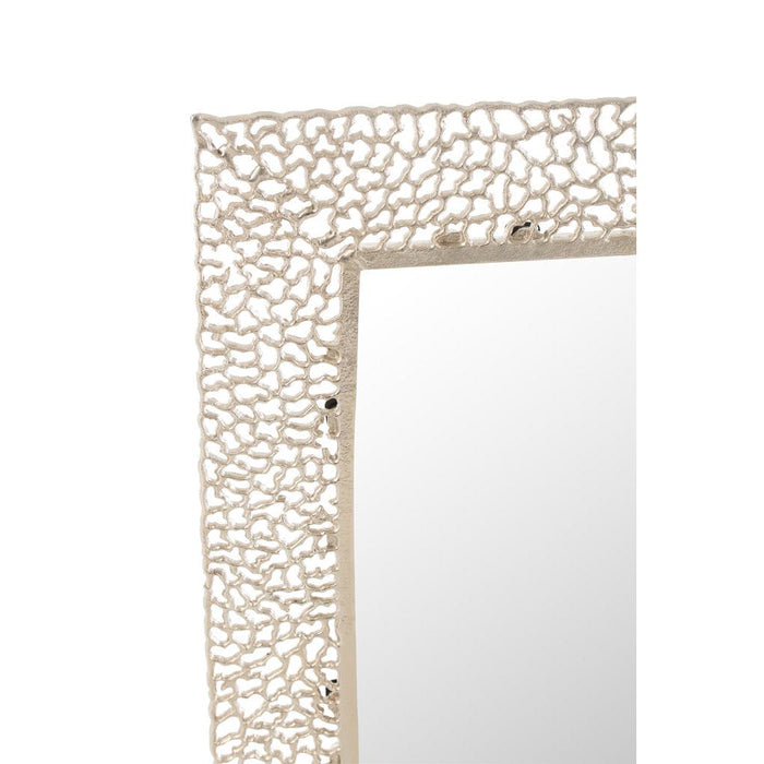 Spiegel Champagne Metaal Vierkant 71 cm 71x71x1 cm-Spiegels-J-Line