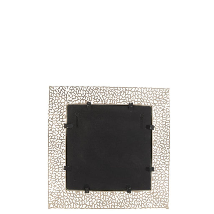 Spiegel Champagne Metaal Vierkant 71 cm 71x71x1 cm-Spiegels-J-Line