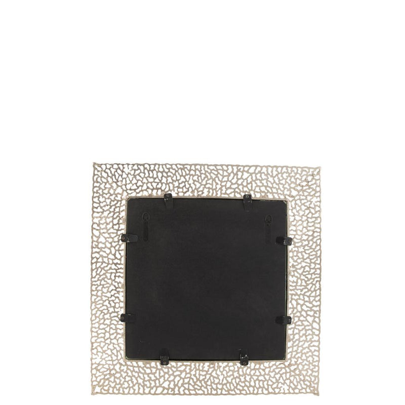 Spiegel Champagne Metaal Vierkant 71 cm 71x71x1 cm-Spiegels-J-Line