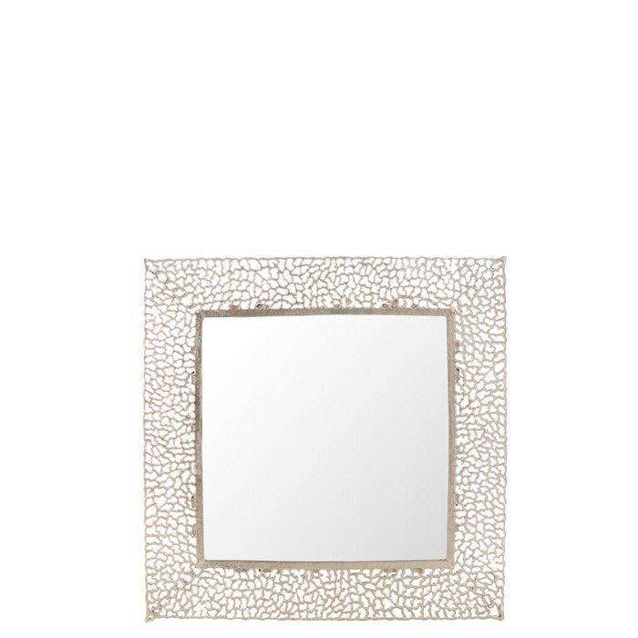 Spiegel Champagne Metaal Vierkant 71 cm-Spiegels-J-Line