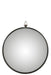 Spiegel Curved Metaal Zwart L 4x61x69 cm-Spiegels-J-Line
