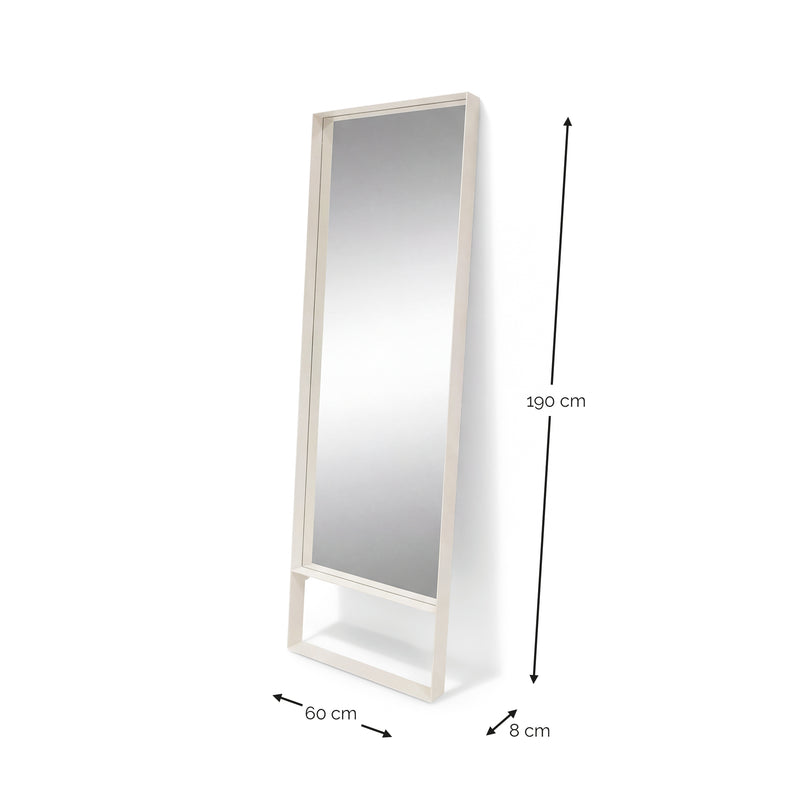Spiegel DONNA 4 Silky Taupe Spinder Design 60x8x190 cm-Spiegels-Spinder