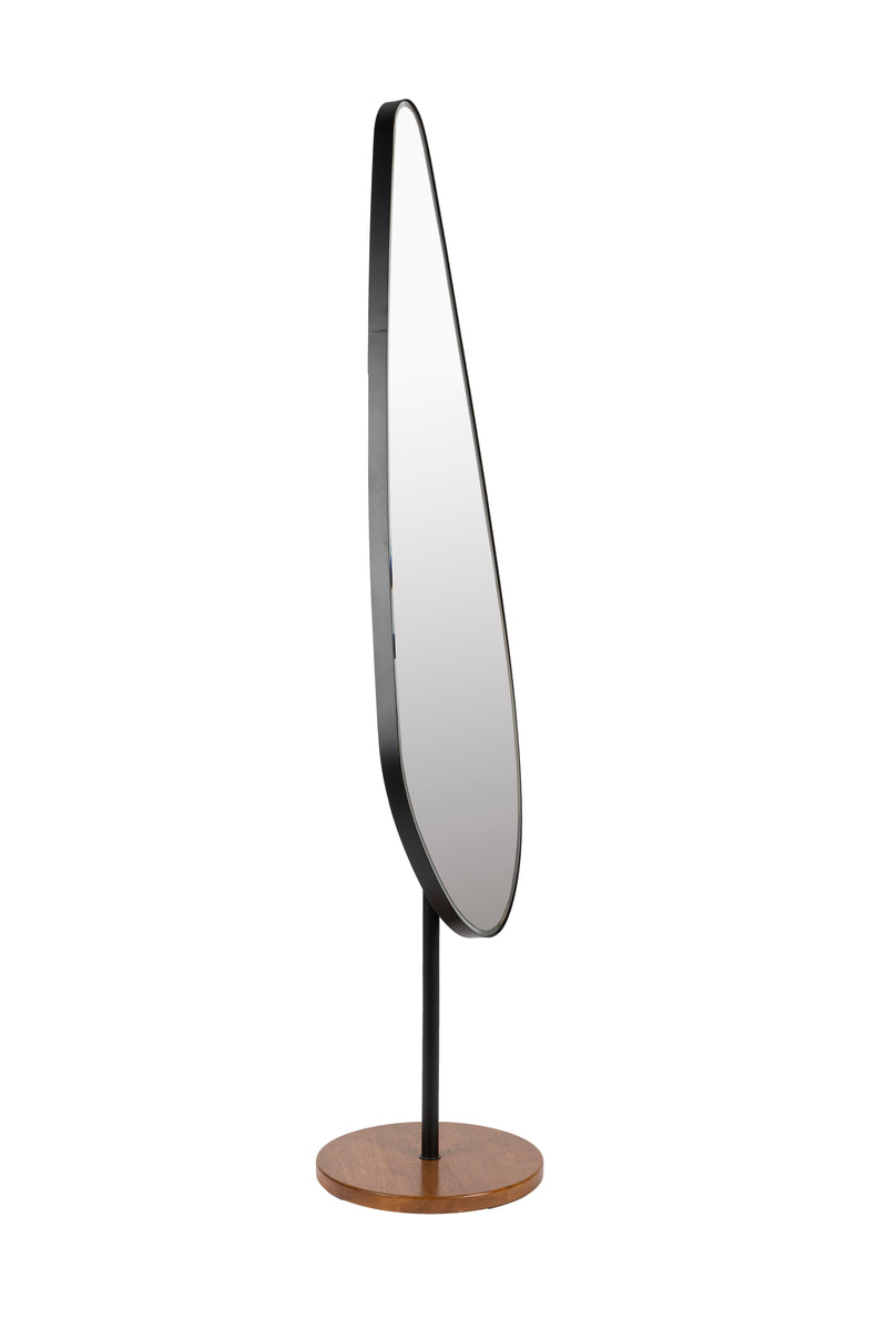 Spiegel Dropz Metaal Zwart 35x40 cm-Spiegels-Creating Home