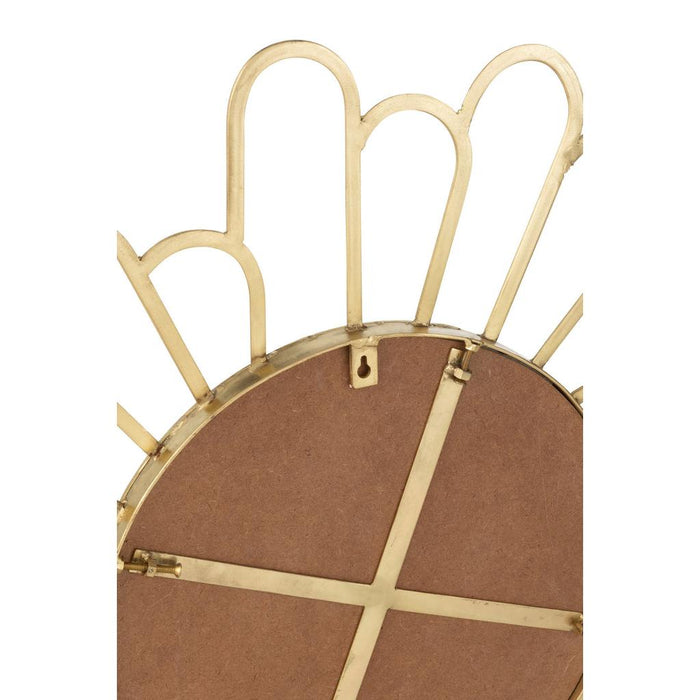 Spiegel Flower Metaal/Spiegel Goud-Spiegels-J-Line