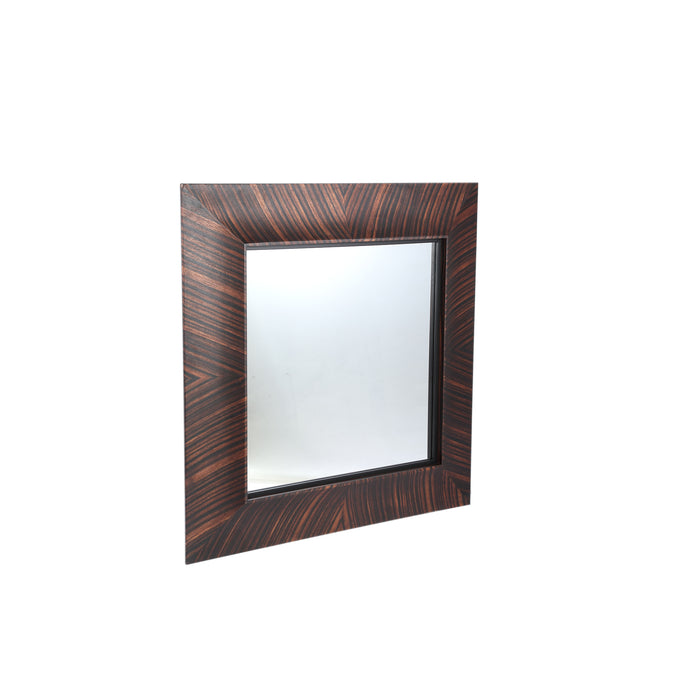 Spiegel Gezzy Braun Holzfurnier Spiegel Curl Rahmen Quadratisch